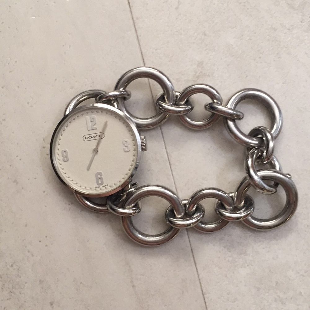Coach Chain Watch sterling silver
